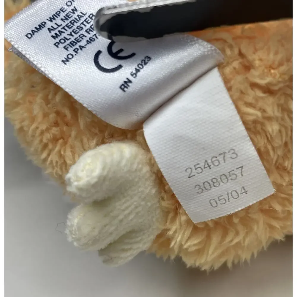 Vintage 2004 Baby GAP Penguin Plush Orange White Mini 5” Shaggy Terry Cloth Feet